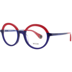 Woow Women's Eyeglasses - Classic Red Acetate Round Full Rim Frame | LOOK UP 1 0058