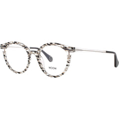 Woow Women's Eyeglasses - Distressed Zebra Acetate Full Rim Frame | ROOF TOP 2 3201