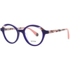 Woow Women's Eyeglasses - Opaque Marine Blue Acetate Full Rim Frame | RUN WAY 1 0367