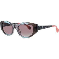Woow Women's Sunglasses - Black Turquoise Gradient Acetate Frame | SUPER BOLD 2 0210