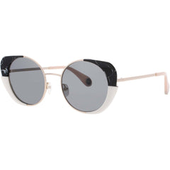 Woow Women's Sunglasses - Black Marble Round Shape Full Rim Frame | SUPER WILD 1 0215