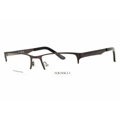 Adensco Men's Eyeglasses - Semi Matte Dark Ruthenium Half Rim Frame | Ad 115 0R80 00