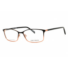 Adensco Women's Eyeglasses - Black/Gold Metal Rectangular Frame | AD 233 02M2 00