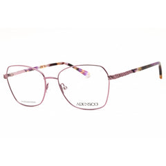 Adensco Women's Eyeglasses - Lilac Metal Oval Shape Full Rim Frame | AD 249 0789 00