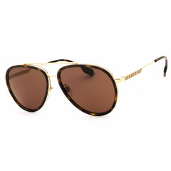 Burberry Unisex Sunglasses - Gold/Havana/Black Metal Aviator Frame | 0BE3125 101773