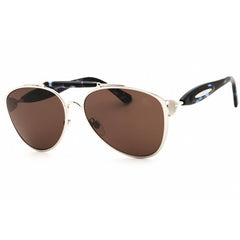Burberry Men's Sunglasses - Silver/Black/Blue Metal Aviator Frame | 0BE3160 100573