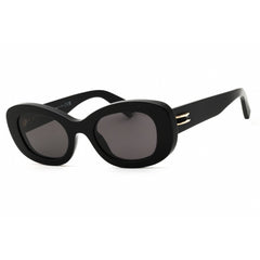Bvlgari Women's Sunglasses - Shiny Black Acetate Oval Frame | BV40039I B.ZERO1 01A