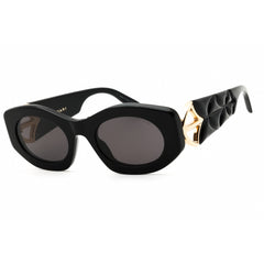Bvlgari Women's Sunglasses - Shiny Black Acetate Cat Eye Frame | BV40049I CALLA 01A