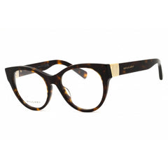 Bvlgari Women's Eyeglasses - Dark Havana Acetate Round Frame | BV50048I TUBOGAS 052