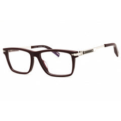 Chopard Men's Eyeglasses - Shiny Burgundy Acetate Rectangular Frame | VCH357 01CK
