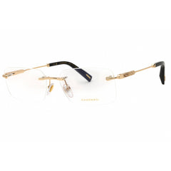 Chopard Men's Eyeglasses - Shiny Rose Gold Metal Rectangular Frame | VCHG57 0300