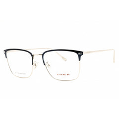 Coach Men's Eyeglasses - Blue/Silver Titanium Rectangular Frame | 0HC5149T 9001