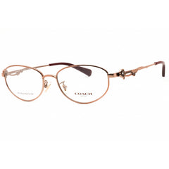 Coach Women's Eyeglasses - Shiny Rose Gold Titanium Oval Frame | 0HC5161TD 9331