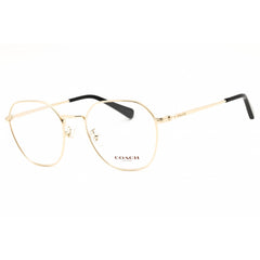 Coach Men's Eyeglasses - Shiny Light Gold Metal Round Full Rim Frame | 0HC5170 9005