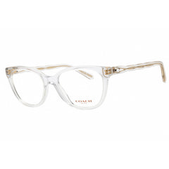 Coach Women's Eyeglasses - Crystal Plastic Rectangular Full Rim Frame | 0HC6186 5111