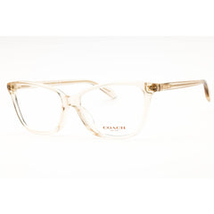 Coach Women's Eyeglasses - Transparent Yellow Acetate Cat Eye Frame | 0HC6206U 5736