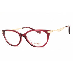 Coach Women's Eyeglasses - Burgundy Acetate Cat Eye Full Rim Frame | 0HC6245U 5824