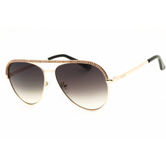 Guess Women's Sunglasses - Shiny Deep Gold Aviator Full Rim Frame | GU00271 32P