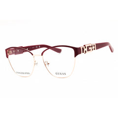 Guess Women's Eyeglasses - Bordeaux Metal Cat Eye Shape Full Rim Frame | GU2984 071