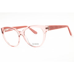 Guess Women's Eyeglasses - Transparent Shiny Light Pink Acetate Frame | GU50232 072