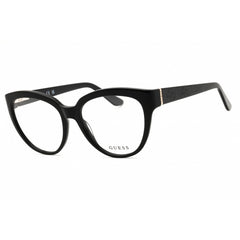 Guess Women's Eyeglasses - Shiny Black Acetate Cat Eye Full Rim Frame | GU50232 001