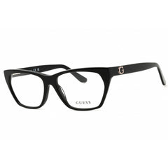 Guess Women's Eyeglasses - Shiny Black Acetate Cat Eye Full Rim Frame | GU50234 001