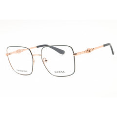 Guess Women's Eyeglasses - Grey/Rose Gold Metal Rectangular Shape Frame | GU2953 020