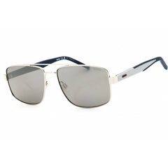 HUGO Men's Sunglasses - Palladium Rectangular Full Rim Frame | HG 1338/S 0010 T4