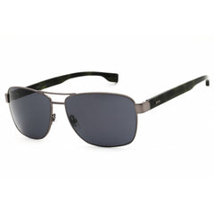 Hugo Boss Men's Sunglasses - Ruthenium Grey Rectangular Shape Frame | 1240/S 0KJ1 IR