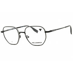 KARL LAGERFELD Unisex Eyeglasses - Matte Black Round Full Rim Frame | KL351 002