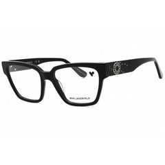 KARL LAGERFELD Women's Eyeglasses - Black Acetate Rectangular Frame | KL6112RN 001