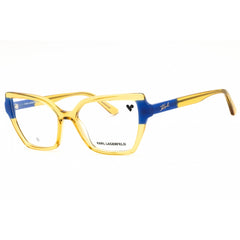 KARL LAGERFELD Women's Eyeglasses - Caramel/Blue Acetate Cat Eye Frame | KL6131 216