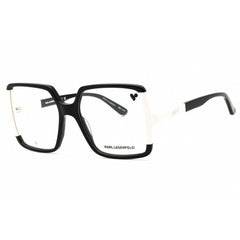 KARL LAGERFELD Women's Eyeglasses - Black/White Acetate Oversized Frame | KL6169 006
