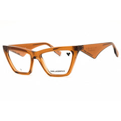 KARL LAGERFELD Women's Eyeglasses - Light Brown Cat Eye Full Rim Frame | KL6195 210