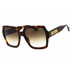 Moschino Women's Sunglasses - Havana Rectangular Full Rim Frame | MOS127/S 005L 9K