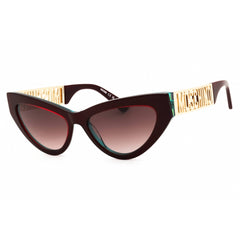 Moschino Women's Sunglasses - Metalized Burgundy Full Rim Frame | MOS170/S 0B17 HA