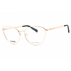 Moschino Love Men's Eyeglasses - Gold/Copper Metal Full Rim Frame | MOL587 0DDB 00