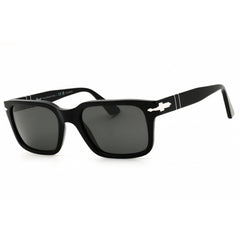 Persol Unisex Sunglasses - Black Acetate Rectangular Full Rim Frame | 0PO3272S 95/48