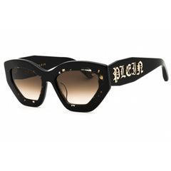 Philipp Plein Women's Sunglasses - Glossy Black Cat Eye Plastic Frame | SPP099M 0700
