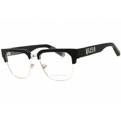 Philipp Plein Men's Eyeglasses - Shiny Palladium Metal Full Rim Frame | VPP113M 530579