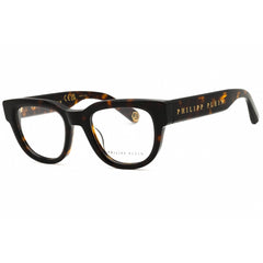Philipp Plein Men's Eyeglasses - Shiny Havana Round Acetate Frame | VPP146M 510722