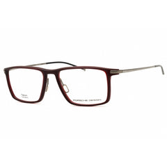 Porsche Men's Eyeglasses - Red Titanium Rectangular Shape Full Rim Frame | P8363 54C
