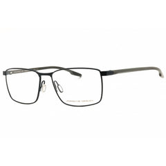 Porsche Men's Eyeglasses - Blue/Dark Grey Metal Rectangular Shape Frame | P8733 57D