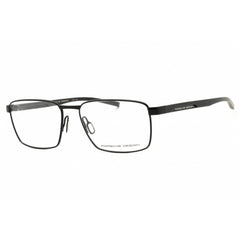 Porsche Men's Eyeglasses - Schwarz/Grey Stainless Steel Full Rim Frame | P8744 55A