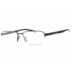 Porsche Men's Eyeglasses - Dark Grey/Black Metal Rectangular Shape Frame | P8747 56B