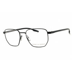Porsche Men's Eyeglasses - Black/Dark Blue Metal Oval Full Rim Frame | P8770 A000