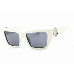 Roberto Cavalli Women's Sunglasses - White Rectangular Full Rim Frame | SRC016M 847X