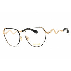 Roberto Cavalli Women's Eyeglasses - Shiny Rose Gold/Black Full Rim | VRC053M 0301
