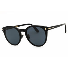 Tom Ford Men's Sunglasses - Shiny Black Acetate Round Full Rim Frame | FT1052-K 01A