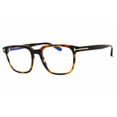 Tom Ford Men's Eyeglasses - Dark Brown Rectangular Shape Full Rim Frame | FT5818-B 050
